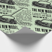  gazonmoweradvertentie cadeaupapier (Hoek)