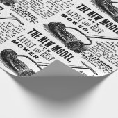  gazonmoweradvertentie cadeaupapier (Hoek)