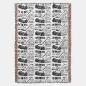 gazonmoweradvertentie deken (Voorkant Verticaal)