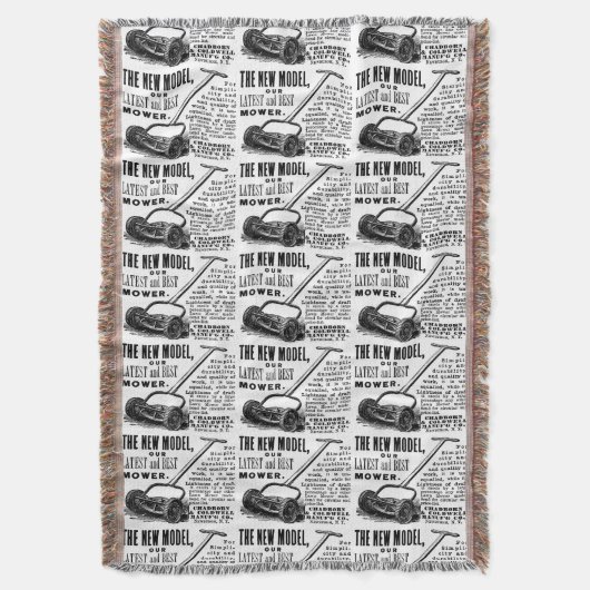  gazonmoweradvertentie deken (Voorkant Verticaal)