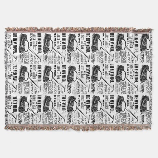 gazonmoweradvertentie deken (Voorkant)