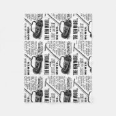  gazonmoweradvertentie fleece deken (Voorkant)