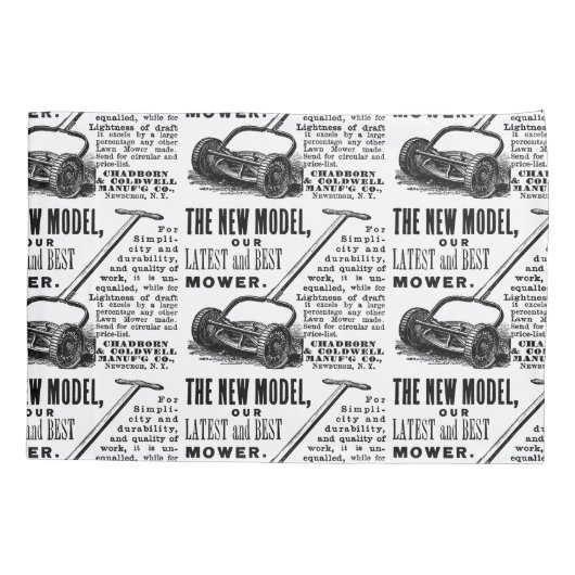  gazonmoweradvertentie kussensloop (Achterkant)