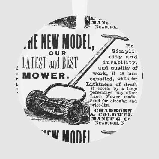 gazonmoweradvertentie ornament (achterkant)