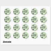 gazonmoweradvertentie ronde sticker (Vel)