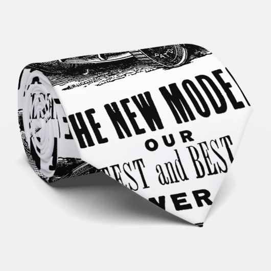  gazonmoweradvertentie stropdas (Opgerold)