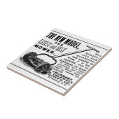  gazonmoweradvertentie tegeltje (Zijkant)