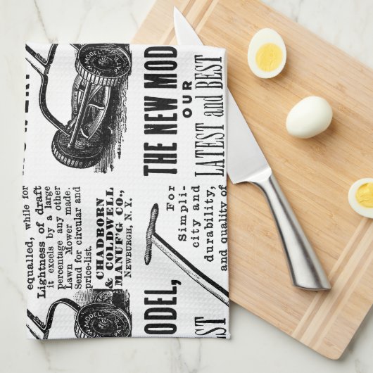  gazonmoweradvertentie theedoek (Quarter Fold)