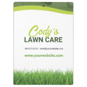 Gazononderhoud en grasmaaionderhoud klembord (Achterkant)