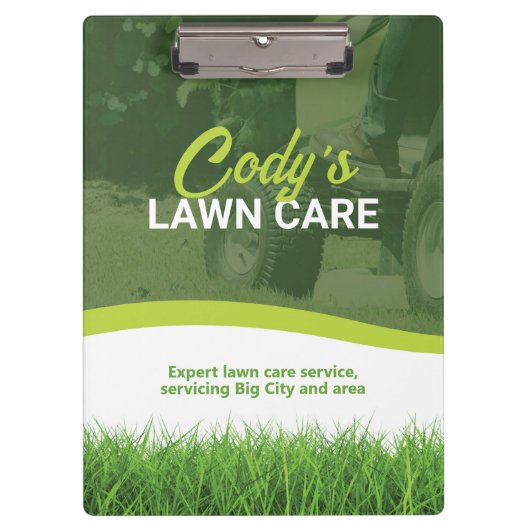 Gazononderhoud en grasmaaionderhoud klembord (Voorkant)