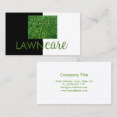 Gazononderhoud en onderhoud van de tuin contact visitekaartje (Voorkant / Achterkant)