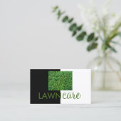 Gazononderhoud en onderhoud van de tuin contact visitekaartje (Staand voorkant)