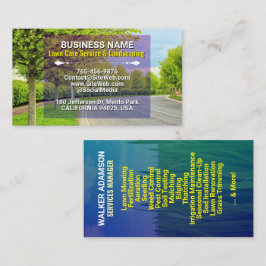 Gazononderhoud, Landscaping, Grasmaaien, Boom Serv Visitekaartje