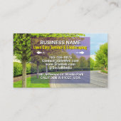 Gazononderhoud, Landscaping, Grasmaaien, Boom Serv Visitekaartje (Voorkant)