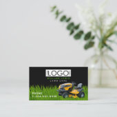 Gazononderhoud Landschap Grass Mowing Business Log Visitekaartje (Staand voorkant)