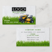 Gazononderhoud Landschap Grass Mowing Business Log Visitekaartje (Voorkant / Achterkant)