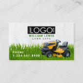 Gazononderhoud Landschap Grass Mowing Business Log Visitekaartje (Voorkant)