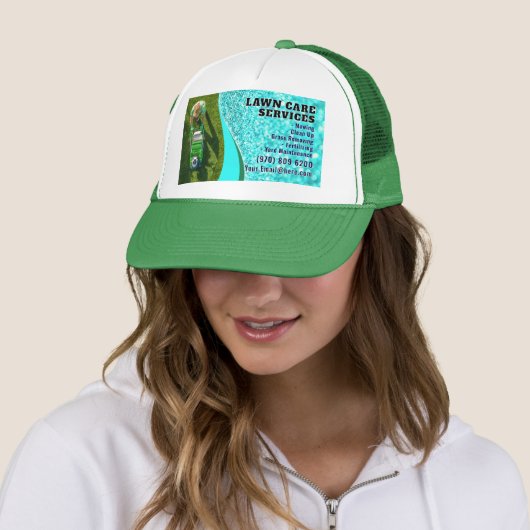 Gazononderhoud Visitekaartje Landscaping Maaigras Trucker Pet (In situ)