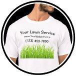 Gazonservice Eenvoudige Shirten T-shirt<br><div class="desc">De shirten van het gazonwerk in een eenvoudig ontwerp met gras grafisch afbeelding en minimale lay-out u kunnen online aanpassen. Ontworpen voor een grasdienst,  landschapsarchitecten,  of grondonderhoudspersoneel voor een commercieel bezitsteam. Geef deze shirten aan uw crew of veldteam.</div>