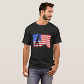 Gazonverzorger Landschapsarchitect Amerika USA Vla T-shirt (Voorkant volledig)