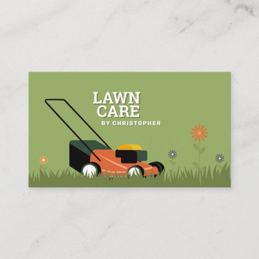 Gazonverzorging en gras visitekaartje (Voorkant)