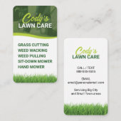 Gazonverzorging en grassnijden Landschap Onderhoud Visitekaartje (Voorkant / Achterkant)