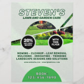 Gazonverzorging en landschapsarchitectuur Flyer (Achterkant)