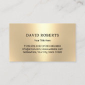 Gazonverzorging & Landscaping Gold Mower Logo Red Visitekaartje (Achterkant)