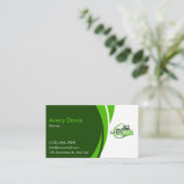 Gazonverzorging & Landscaping Grass Mowing Service Visitekaartje (Staand voorkant)