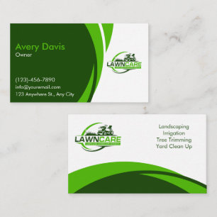 Gazonverzorging & Landscaping Grass Mowing Service Visitekaartje