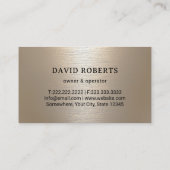 Gazonverzorging & Landscaping Mower Logo Shimmer G Visitekaartje (Achterkant)