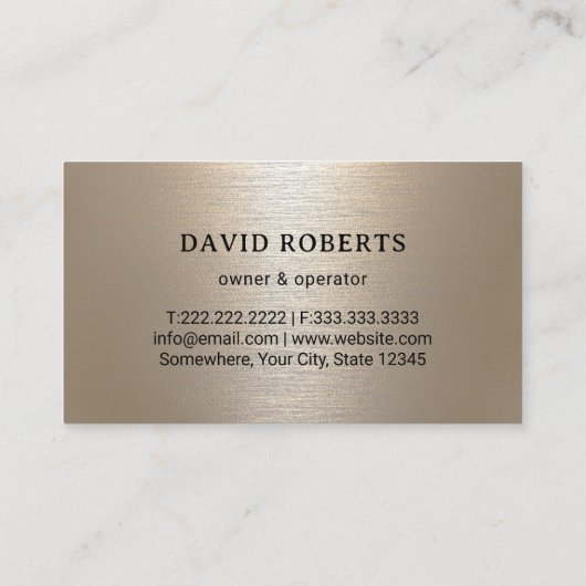 Gazonverzorging & Landscaping Mower Logo Shimmer G Visitekaartje (Achterkant)