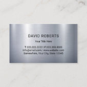 Gazonverzorging & Landscaping Mower Modern Metal Visitekaartje (Achterkant)