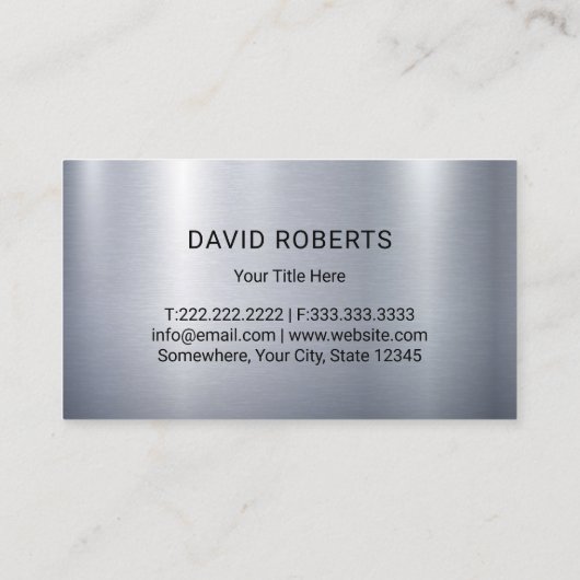 Gazonverzorging & Landscaping Mower Modern Metal Visitekaartje (Achterkant)