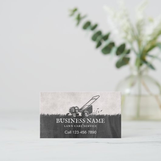 Gazonverzorging & Landscaping Service  Maaier Visitekaartje (Staand voorkant)