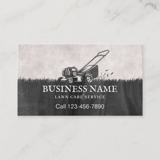 Gazonverzorging & Landscaping Service Maaier Visitekaartje (Voorkant)