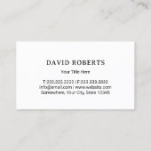 Gazonverzorging & Landscaping Service Minimale maa Visitekaartje (Achterkant)