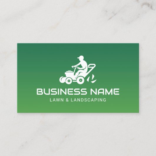 Gazonverzorging & Landscaping Service Minimale maa Visitekaartje (Voorkant)