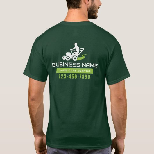 Gazonverzorging & Landscaping Service Rijmaaier Lo T-shirt (Achterkant)