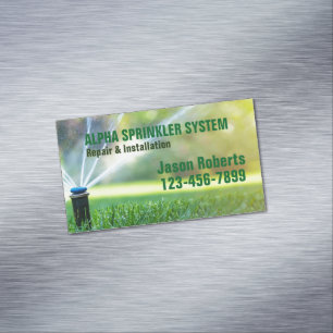 Gazonverzorging Landscaping Sprinkler Reparatie Ir Magnetisch Visitekaartje