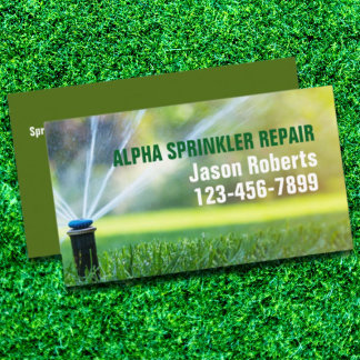 Gazonverzorging Landscaping Sprinkler Reparatie Ir Visitekaartje