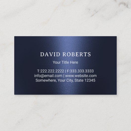 Gazonverzorging & Landscaping Zilveren Maaier Logo Visitekaartje (Achterkant)