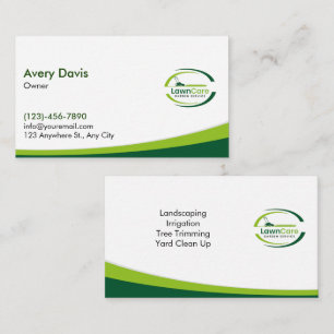 Gazonverzorging Logo Landscaping Service Landscape Visitekaartje