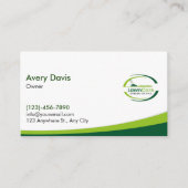 Gazonverzorging Logo Landscaping Service Landscape Visitekaartje (Voorkant)