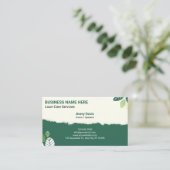 Gazonverzorging Tuinieren Services Landscaping Mow Visitekaartje (Staand voorkant)