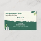 Gazonverzorging Tuinieren Services Landscaping Mow Visitekaartje (Voorkant)