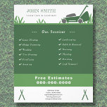 Gazonverzorging & Tuinman Flyer<br><div class="desc">Een Flyer in groene kleuren met een illustratie inclusief gras en een grasmaaier. Het kan geschikt zijn voor Lawn Care & professionele tuinman of mensen die werken in het landschapsveld: tuinarchitect,  maaien en onderhouden van het gazon,  het onderhouden van groene ruimtes,  enz.</div>