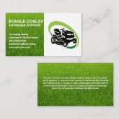 gazonverzorgingsdienst Logo | landschapswagen Visitekaartje (Voorkant / Achterkant)