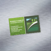 gazonverzorgingsdienst Logo | Logo voor landschaps Magnetisch Visitekaartje (Voorbeeld)