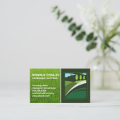 gazonverzorgingsdienst Logo | Logo voor landschaps Visitekaartje (Staand voorkant)